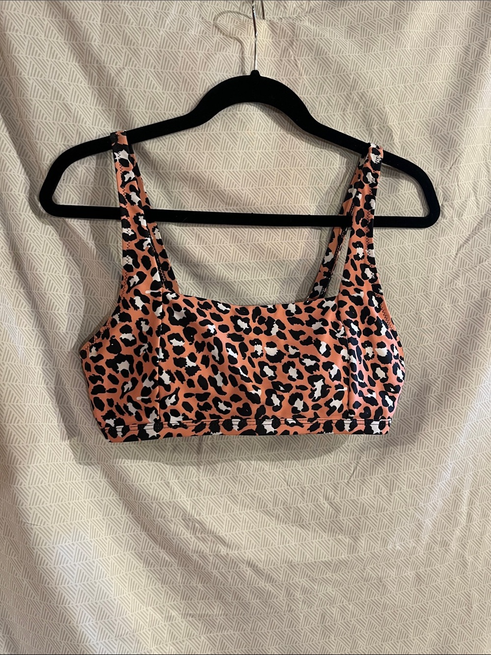 Leopard Print Bikini Top